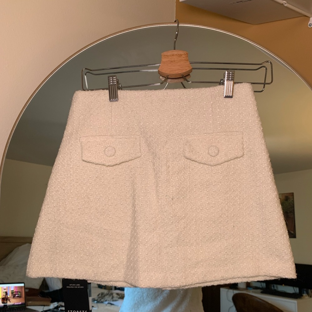 White Tweed Skirt